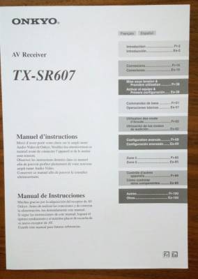 onkyo tx sr607 manual